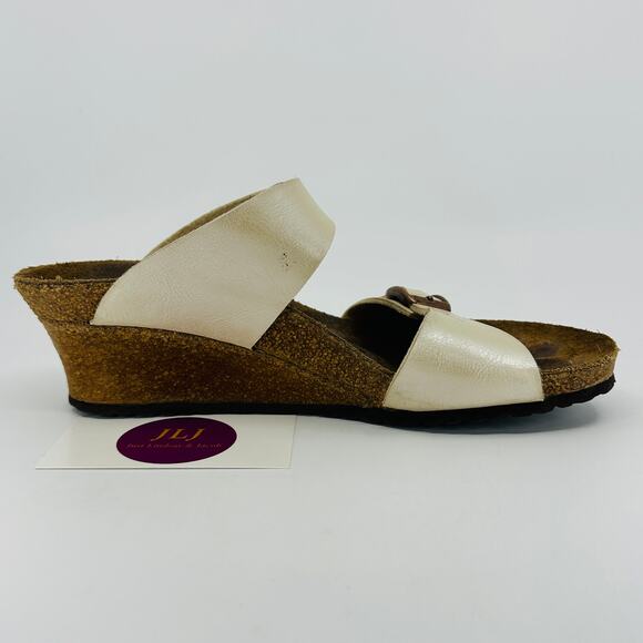 Papillio Birkenstock Women's Dorothy Pearl Birko Flor Wedges Size 37 EU/ 6 US - Picture 7 of 12